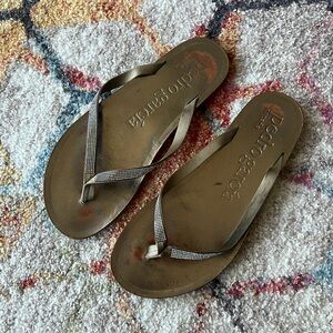 PEDRO GARCIA Swarovski Bronze Sandals - 38